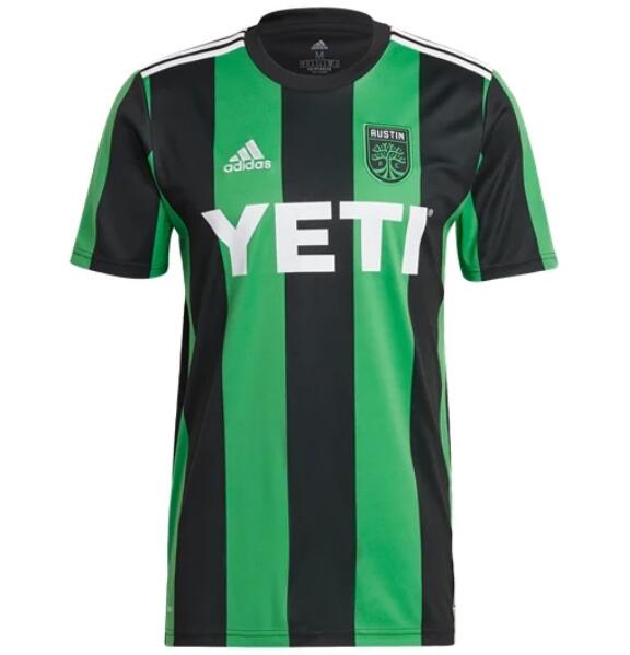 2021/22 Austin FC Home Green Black Soccer Jersey Shirt